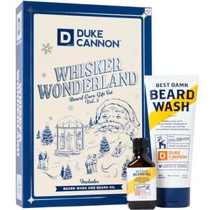 Duke Cannon Whisker Wonderland Vol 2 gift box set Best Damn beard wash & oil new